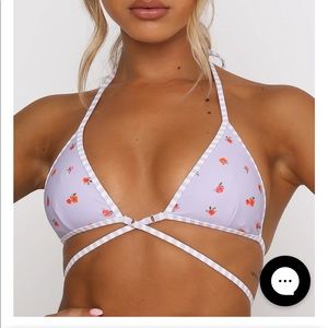 NWT White Fox Boutique Golden Glow Bikini Top